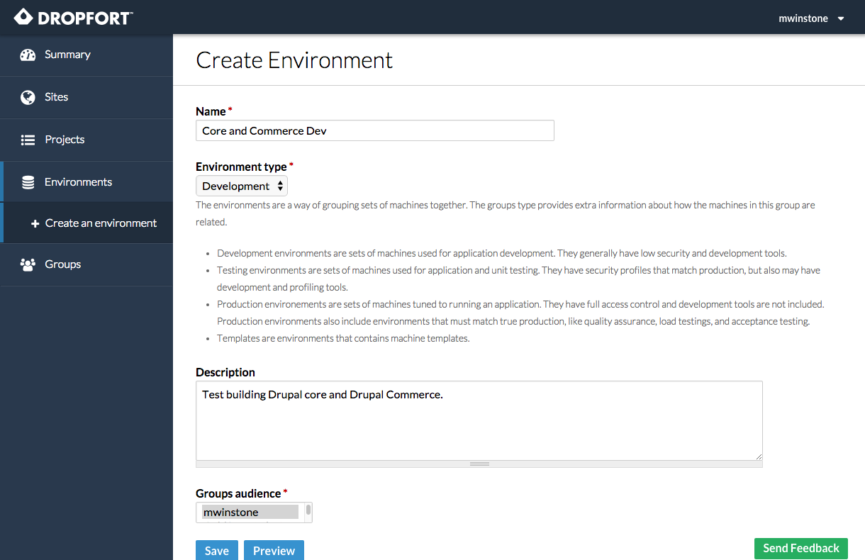 typical drupal hosting environment