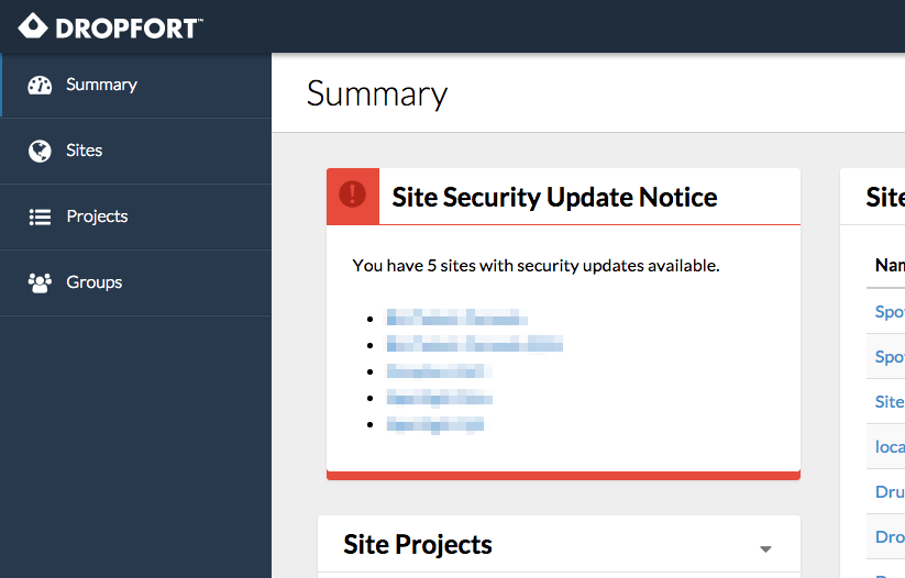 Site Security Report